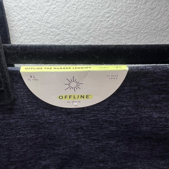 Offline By Aerie Womens The Hugger Hi-Rise Legging Navy Blue Heather NEW XL Long - Picture 11 of 15